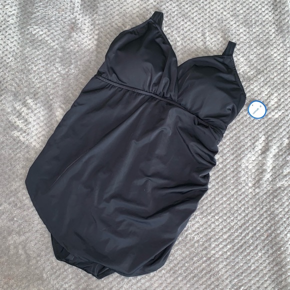 SwimSuits For All Black Flow tankini - Picture 2 of 6